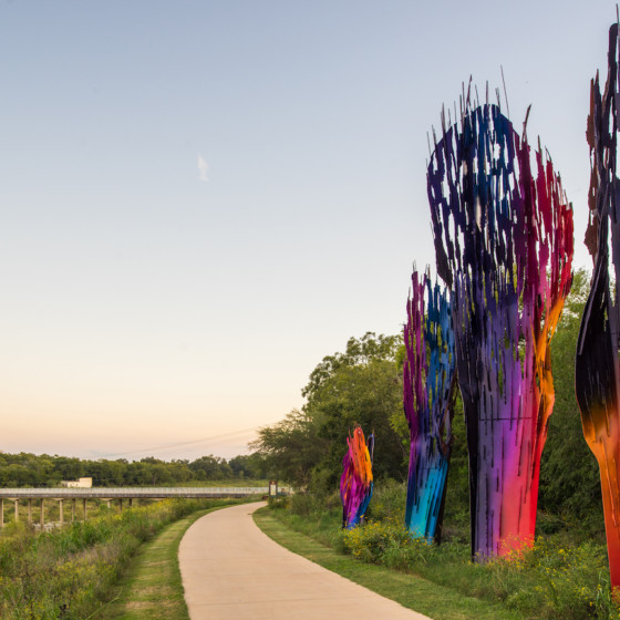 San Antonio River Foundation Public Art Installation on the Southside