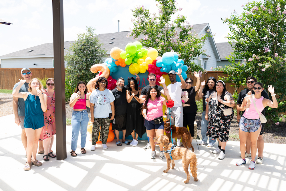 Residents gather in Ana Park for VIDA's 2 Year Anniversary