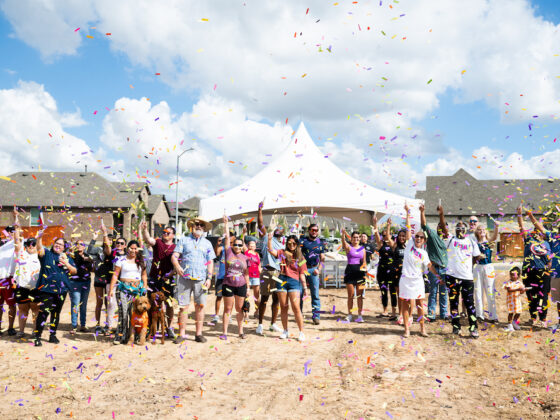 The VIDA San Antonio community celebrates its pool and clubhouse groundbreaking