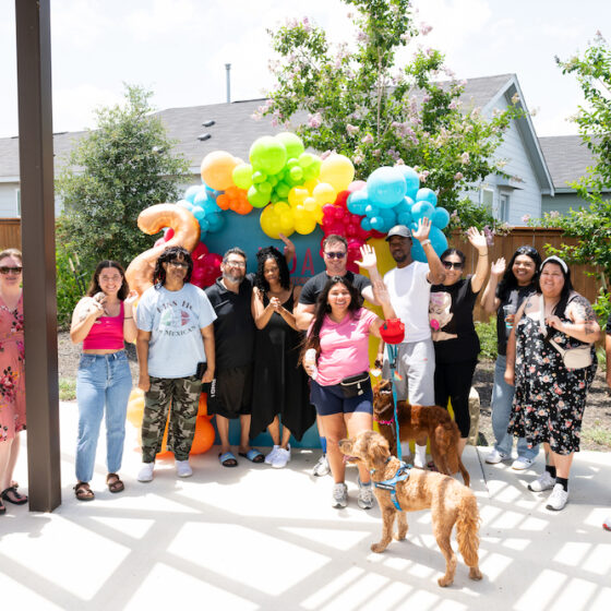 Residents gather in Ana Park for VIDA's 2 Year Anniversary