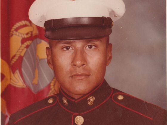 Oswaldo Garcia in Marine uniform