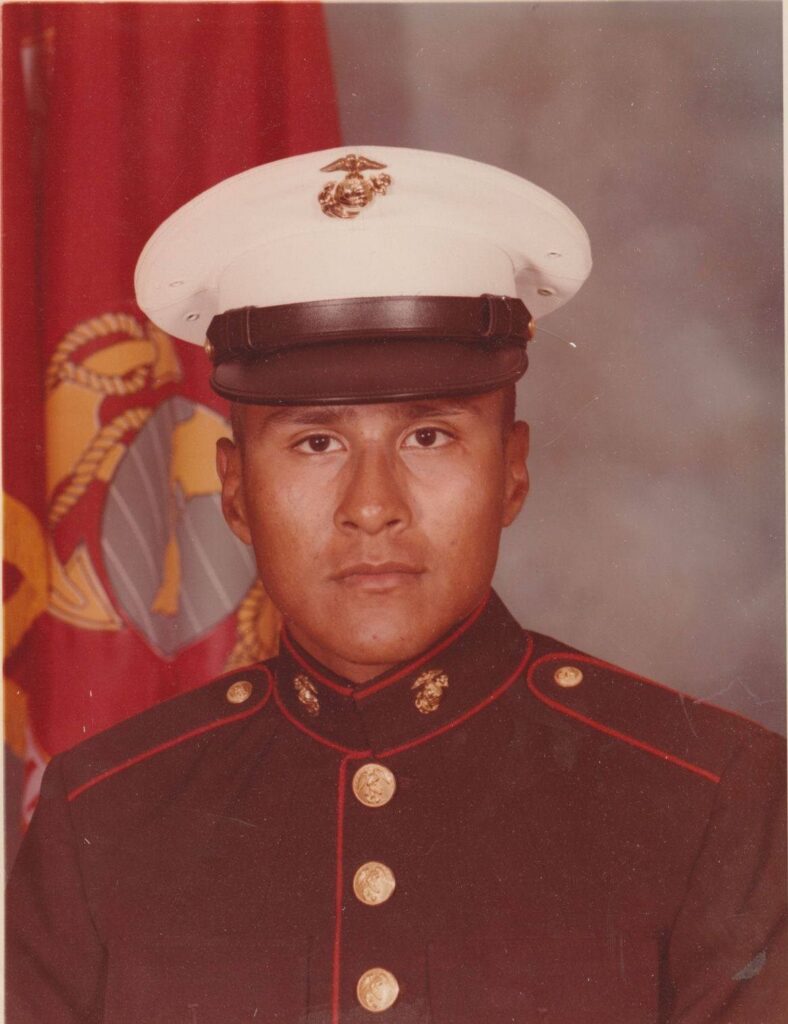 Oswaldo Garcia in Marine uniform