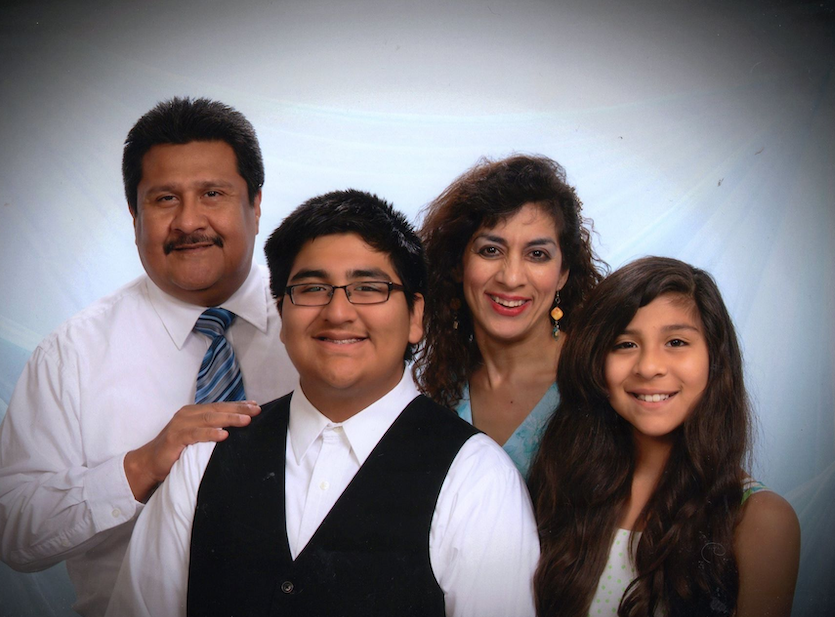 Oswaldo and Norma Astorga-Garcia family portrait