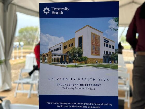 Poster of the University Health VIDA Groundbreaking Ceremony on Wednesday December 13, 2023